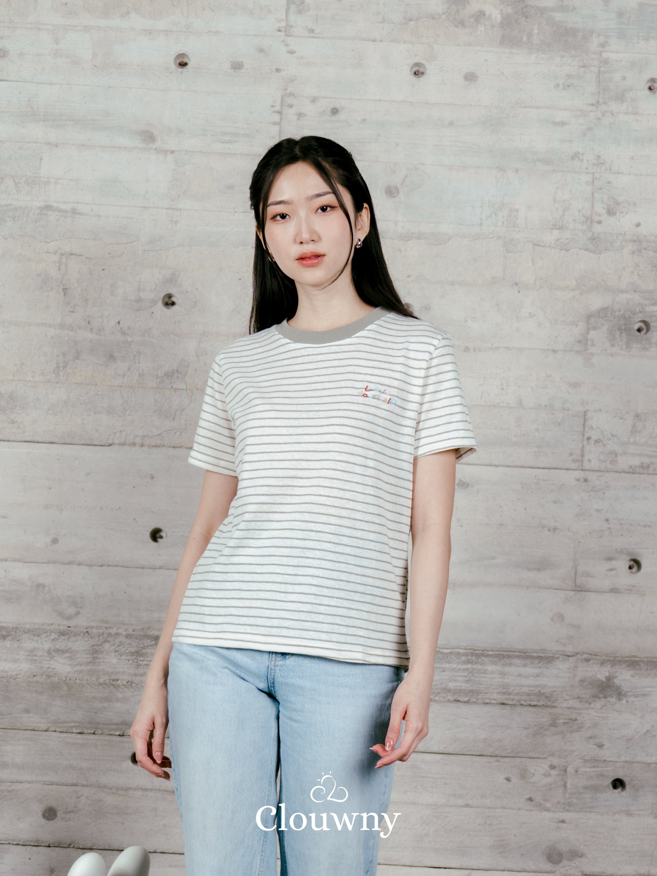 Love Stripes Tshirt - Green
